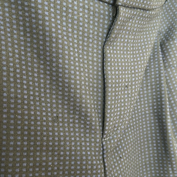 Banana Republic Pants Straight Drape High Rise Tapered Dotted Black Navy 4 - Picture 4 of 9